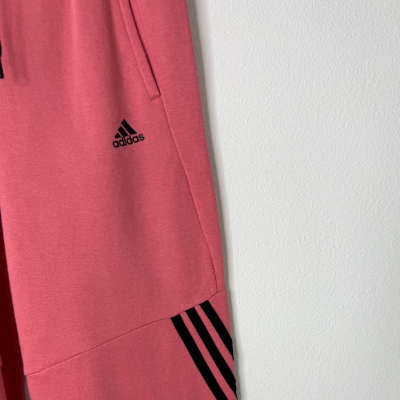 Adidas Originals Women’s Pink Stripes Celebrity Sport Fleece Pants Joggers - Picture 4 of 8
